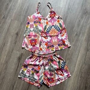 Van Winkle & Co. Floral Print Tank and Shorts Sleep Set - Size Small - NWT